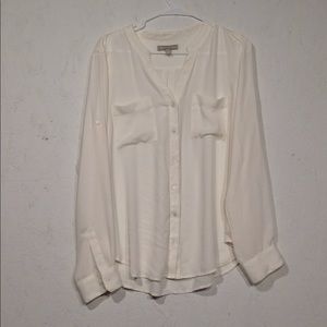 Banana Republic Tops - Banana Republic | Sheer Cream blouse size large Banana Republic Tops - Banana Republic | Sheer Cream blouse size large
